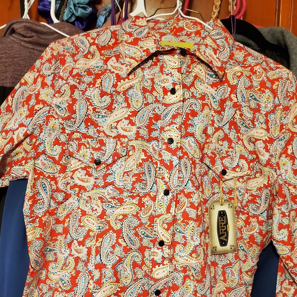 Paisley Cowgirl long sleeve Western shirt